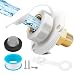 Oyviny RV City Water Inlet with Check Valve Leadfree Brass RV Water Fill Inlet Connection with 34 NH Female to 12 NPT Male for Camper Trailer Motorhome Marine White - Image 2