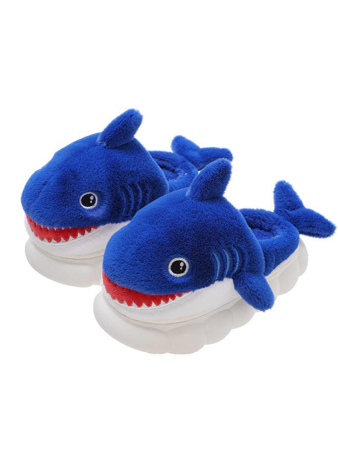 Winter Children's Cotton Slippers Boys Girls Warm Fleece-lined Parent-child Medium Small Kids Heel-wrapped Plush Home Baby Cotton Slippers - Image 5