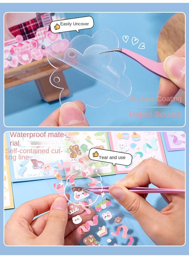 Bluejw Deluxe Goka Suit Girl Children's Hand Account Sticker Goka Diy Goka Hand Account Estimation Card Full Set Of Tools Large - Image 5