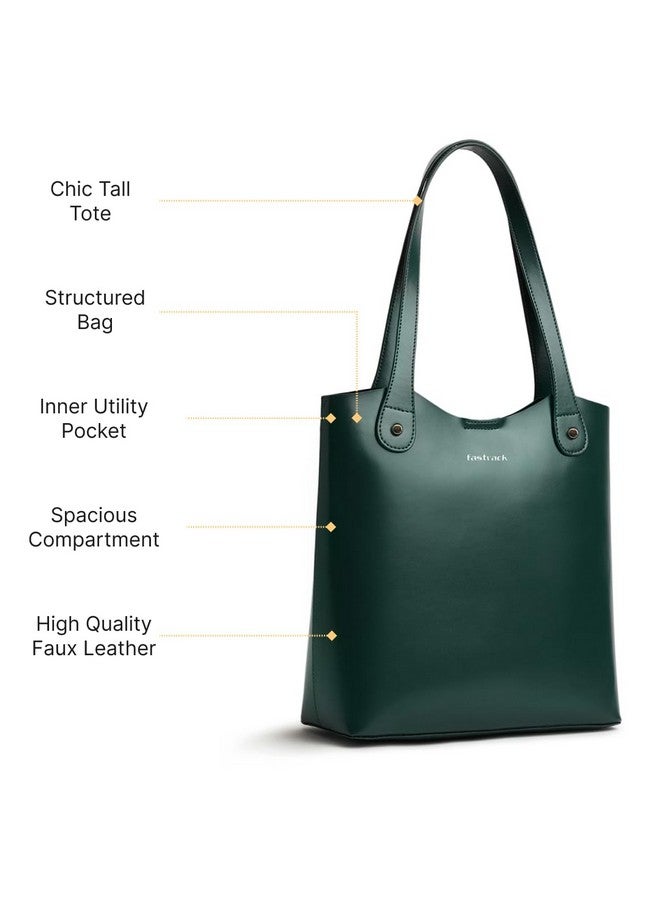 fastrack Fastrack Malachite Green Tall Tote Bag for Women  - Image 4