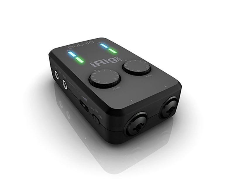 آي كي مالتيميديا آي كي ملتي ميديا iRig Pro Duo I/O، مسبق صوت للاستوديو بمنفذ XLR، واجهة صوت USB ومتوافقة مع MIDI، مزودة بطاقة فانتوم 48 فولت، ومدخلان للأدوات الموسيقية، مناسبة لتسجيل الغناء والجيتار، وللبودكاست والبث المباشر. - Image 5