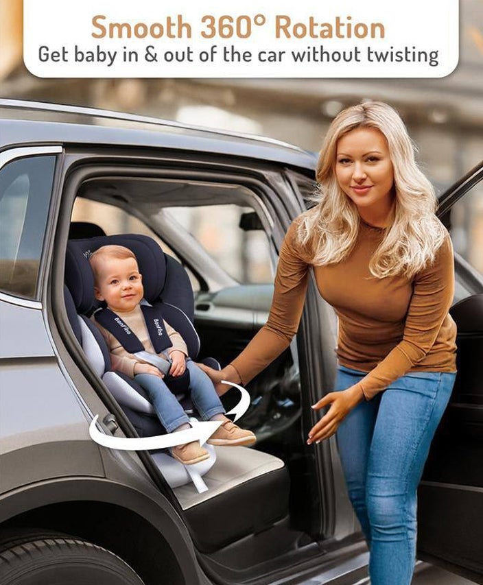 Bonfino Compass Isofix Convertible Car Seat with 5-Point Safety Harness, 4 Recline Positions and 7-Level Height Adjustment - Black - Image 5