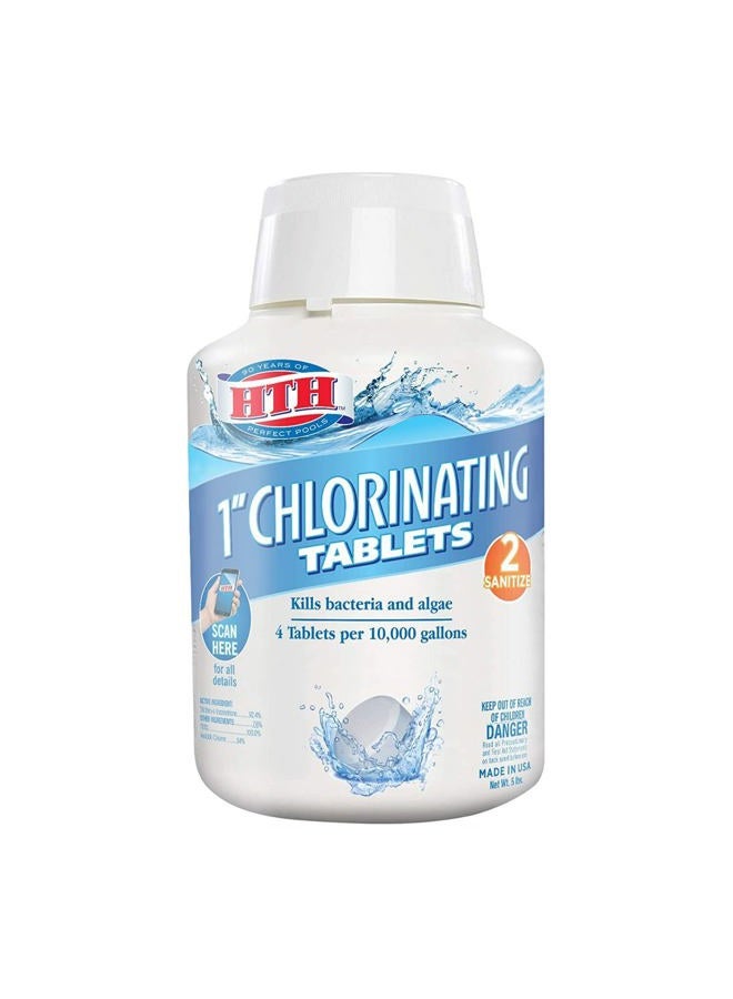 HTH 42031 1-inch Chlorinating Tablets for Swimming Pools, 5 lbs - Image 1