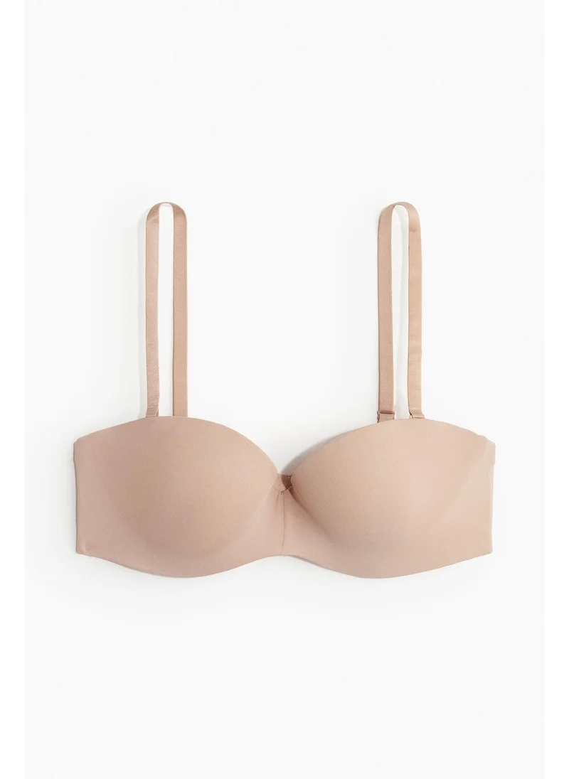 اتش اند ام Padded microfibre balconette bra