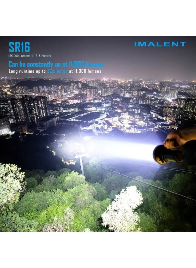 IMALENT SR16 Rechargeable Flashlight – 55,000 Lumens Super Bright LED Flashlight - Image 2