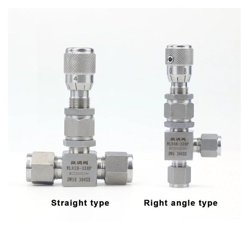 Stainless Steel 304 Needle Valve Micro Flow Regulating Metering Controller 1 4 Inch High Elbow 90 Degree - Image 4
