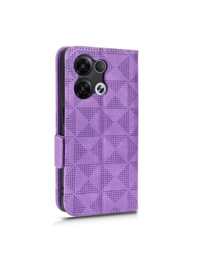 S-TOP Case For OPPO Reno8 Pro+ Symmetrical Triangle Leather Phone Case - Image 3