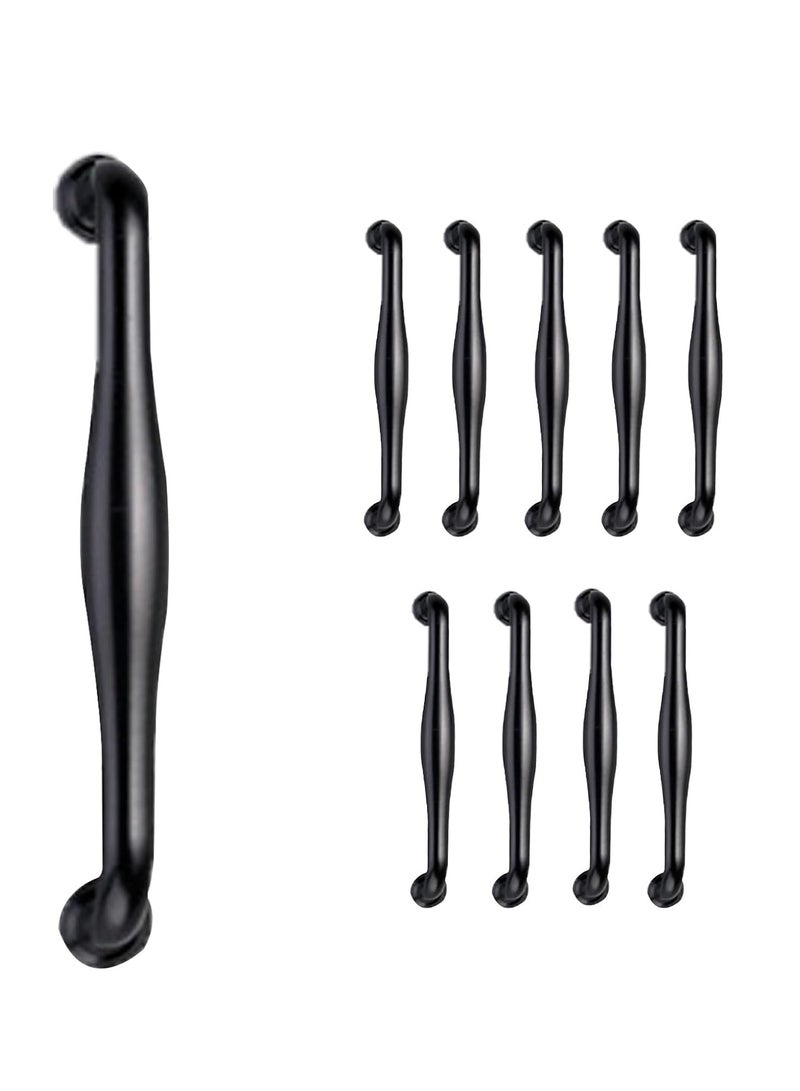 Drawer Handles 10 Pcs Hardware Pull Handle Kitchen Cabinet Handles Matte Black Antique Drawer Pulls Hardware Kitchen Handles Cabinet Pulls Door Pull Handle - Image 1