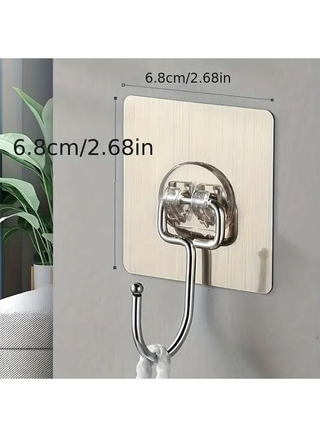 10pcs Large Adhesive Wall Hooks Mounted Hanger For Bathroom Kitchen Room - Image 4