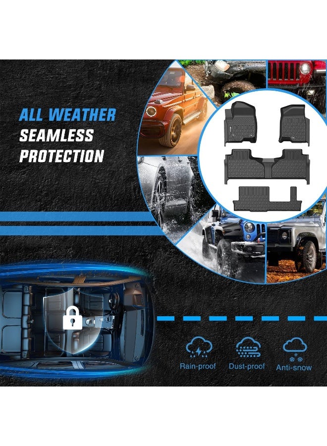 Nan حصائر أرضية من نيللايت TPE لسيارات شيفروليه تاهو 2021 2022 2023 2024 2025 GMC يوكون كاديلاك إسكاليد مقاعد بنش لجميع الأحوال الجوية مصممة خصيصًا للاستخدام الثقيل - Image 5