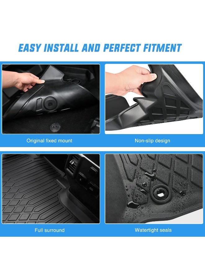 Nan حصائر أرضية من نيللايت TPE لسيارات شيفروليه تاهو 2021 2022 2023 2024 2025 GMC يوكون كاديلاك إسكاليد مقاعد بنش لجميع الأحوال الجوية مصممة خصيصًا للاستخدام الثقيل - Image 4