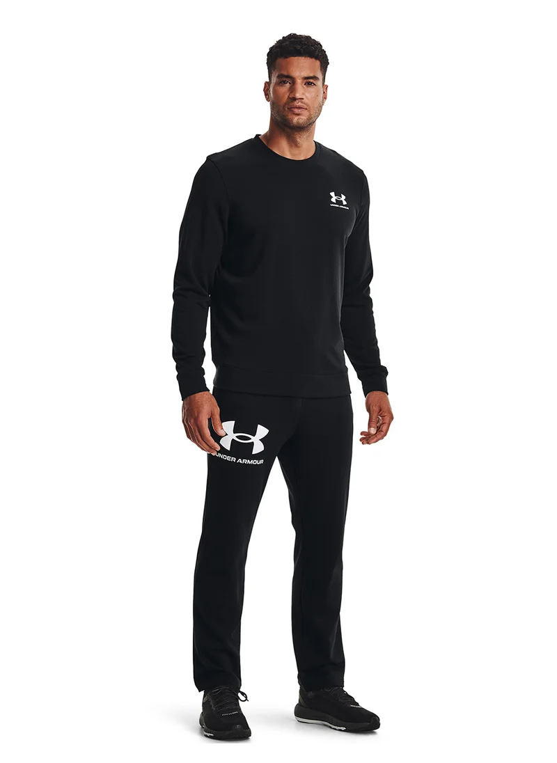 UNDER ARMOUR Rival Terry Left Chest Logo Crew Sweatshirt