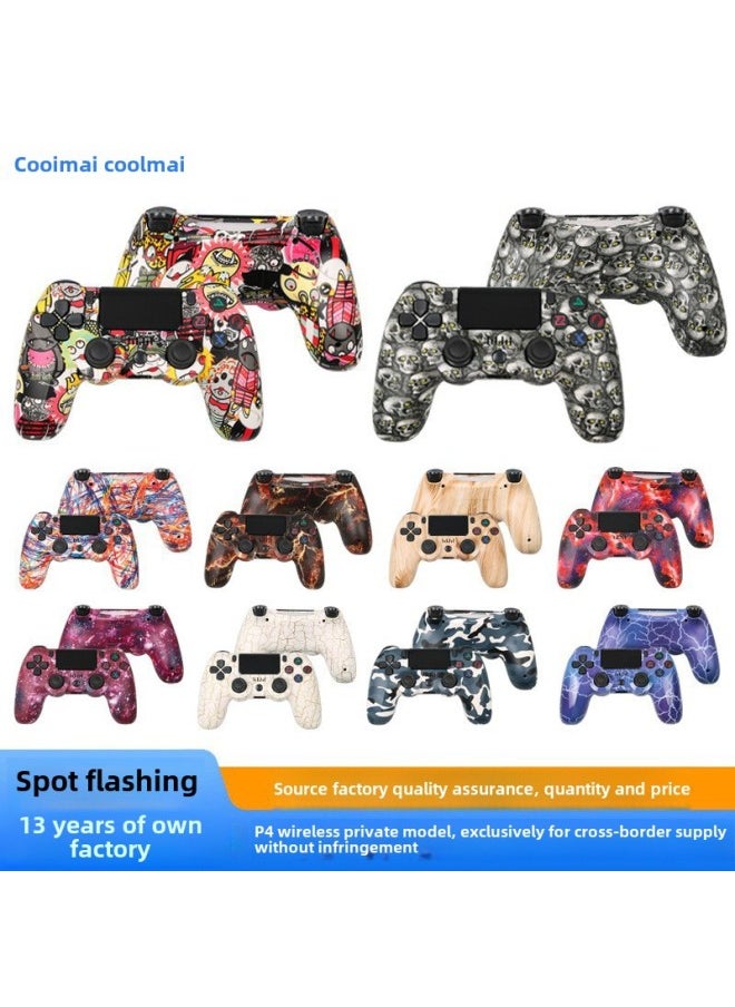 Generic Private Model Is Suitable For P4 Wireless Bluetooth Handle Is Suitable For P4 Host/computer/Android Double-sided Painting Game-Product Color:Texture  - Image 2
