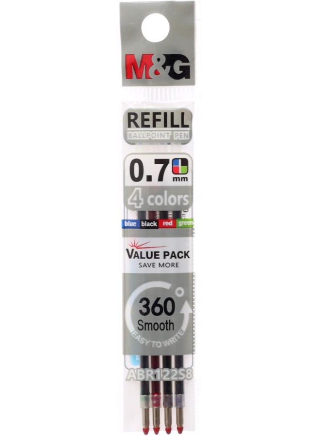 M&G Ballpoint Pen Refills, 4 Vibrant Colors for Versatile, Reliable Writing Performance - Image 3