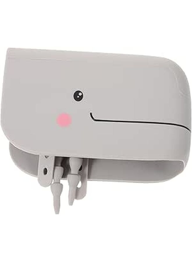 Soft Safety Faucet Cover Gray Whale Shaped Bathtub Spout Guard For Bathroom And Kitchen - Image 1