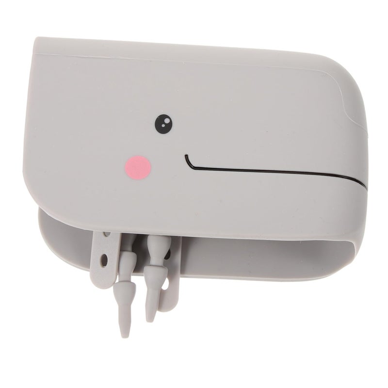 Soft Safety Faucet Cover Gray Whale Shaped Bathtub Spout Guard For Bathroom And Kitchen - Image 2