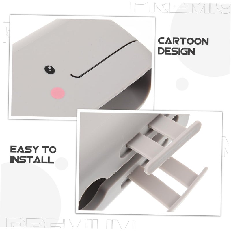 Soft Safety Faucet Cover Gray Whale Shaped Bathtub Spout Guard For Bathroom And Kitchen - Image 5