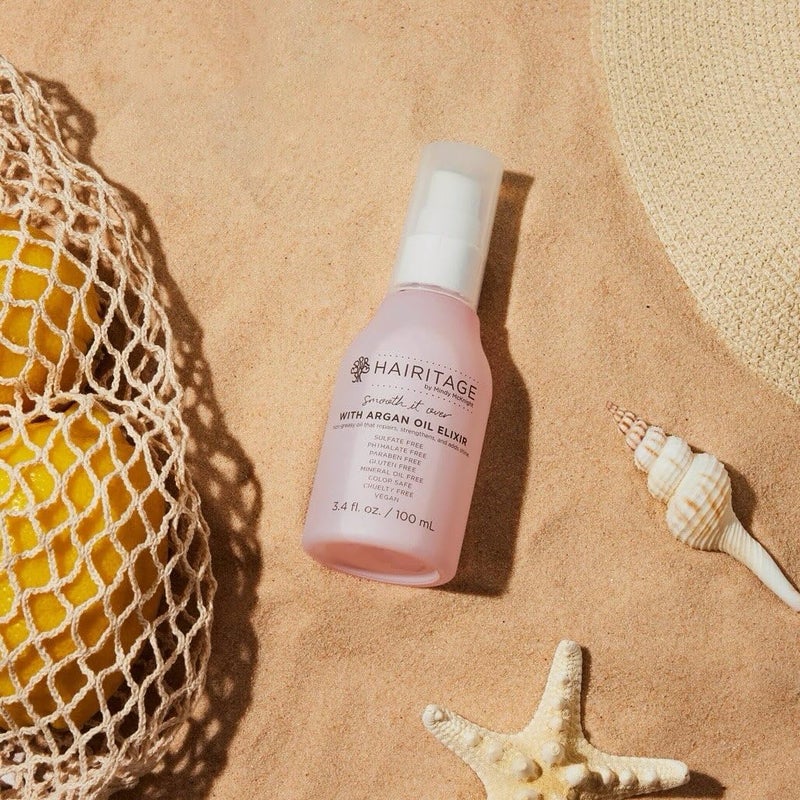 Hairitage Argan Oil Hair Oil Spray for Frizzy, Curly + Dry Damaged Hair - Lightweight Hair Oil Conditioner for Women + Men - Styling + Finishing + Control Flyaways - Moisturize + Repair Hair - Image 2