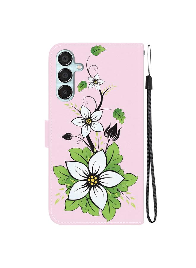 S-TOP Case For Samsung Galaxy M15/F15 Crystal Texture Colored Drawing Leather Phone Case - Image 3