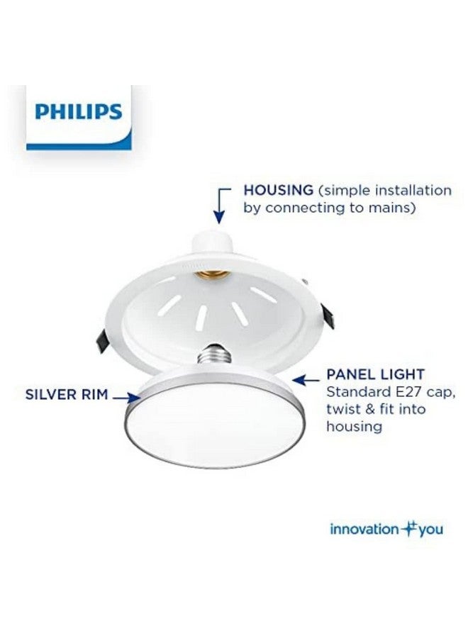 Philips فيلبس 14 واط LED داونلايت للسقف | ضوء سقف آمن للسقف للمنزل والقاعة | ضوء نهاري بارد، عبوة من 4 - Image 4