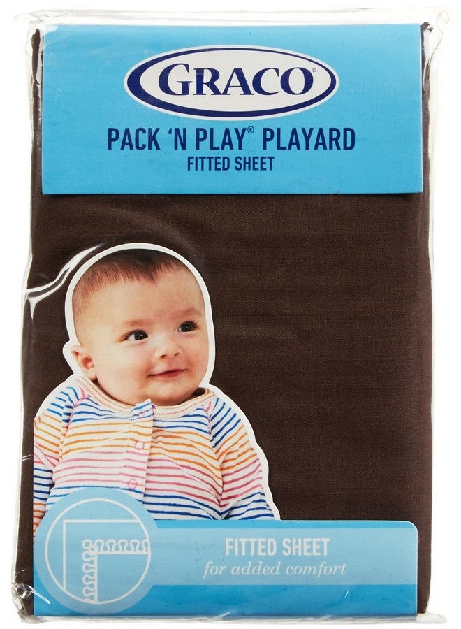 GRACO Pack 'N Play Playard Sheet Chocolate Brown - Image 2