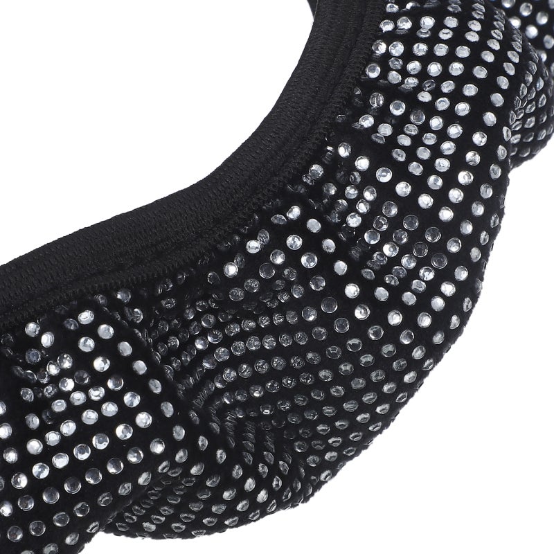 2pcs Car Steering Wheel Protector Vehicle Rhinestone Wheel Protector Car Interior Steering Wheel - Image 5