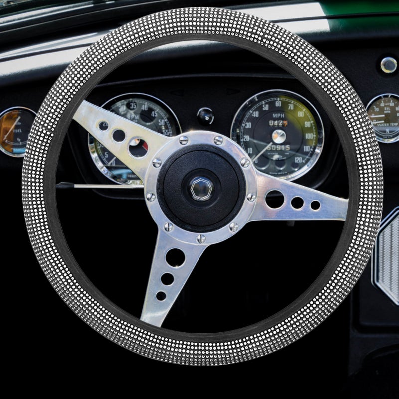 2pcs Car Steering Wheel Protector Vehicle Rhinestone Wheel Protector Car Interior Steering Wheel - Image 4