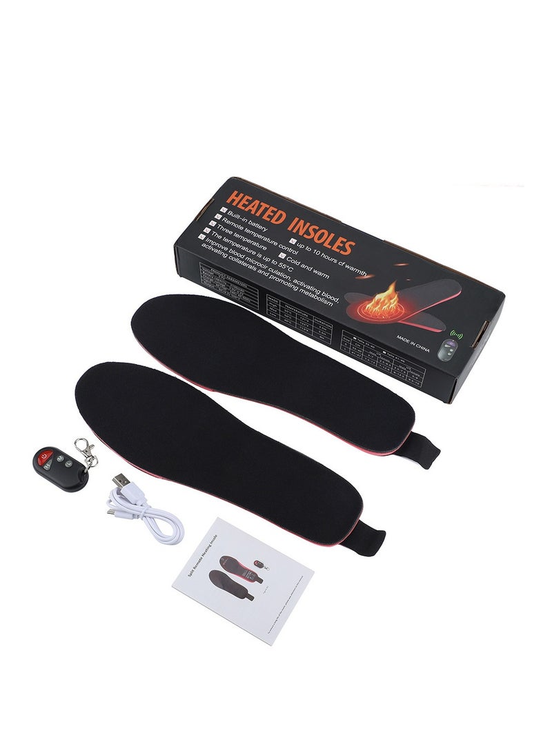 Generic Heated Insoles for Men and Women Rechargeable Electric Heated Socks with Remote Control Adjustable Temperature Wireless Foot Warmer for Hunting Hiking Skiing Camping - Image 4