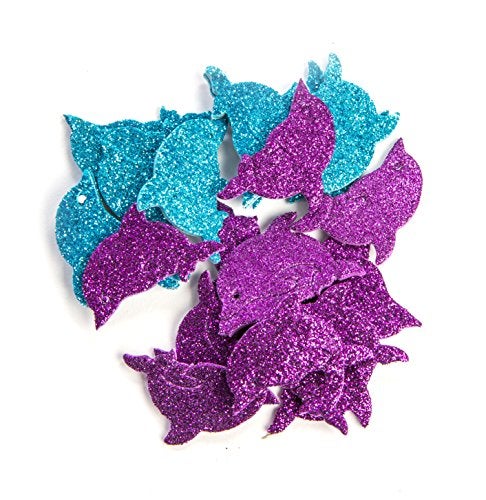 Fibre Craft Creative Hands Glitter Foam Stickers, Fish and Dolphin - Image 4