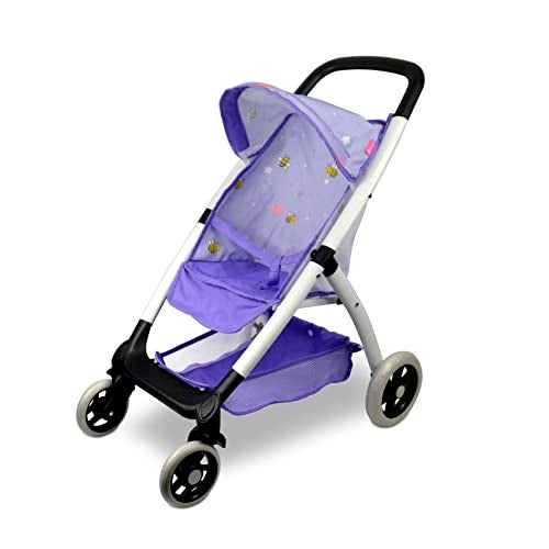 Anivia Baby Doll Stroller for 18 inches American Girl Dolls with Multi Function DA422PURPLE - Image 1