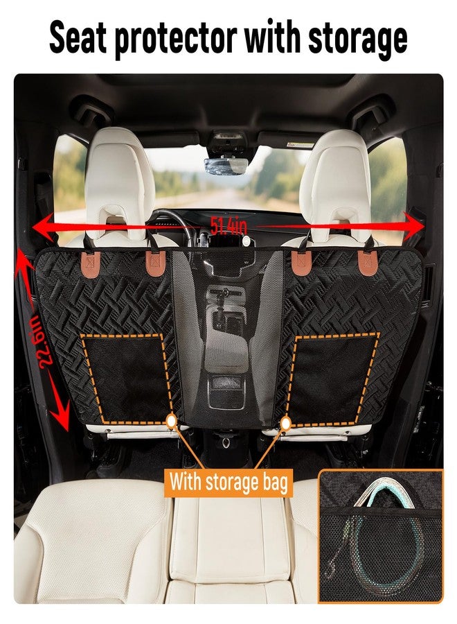 Veitail Dog Car Barrier,Dog Net for Car Divider,Pet Barrier with Mesh Organizer,Universal for Car,SUV,Truck - Image 4