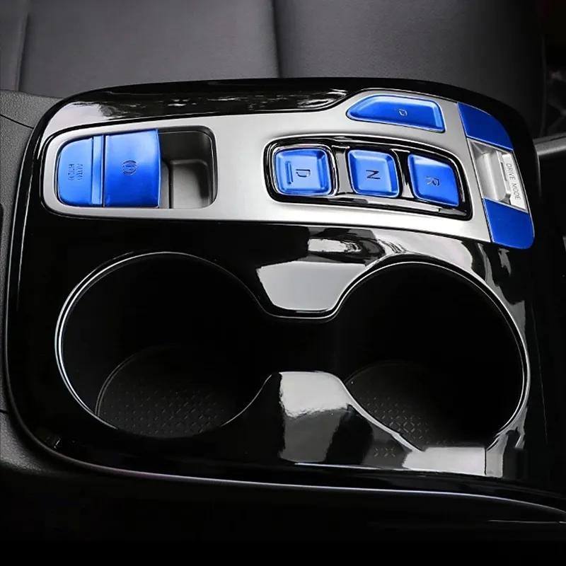 Car Center Panel Shift Covers: Silver 9Pcs Durable ABS Material With UV-Resistant Scratch-Proof Coating - Piano Paint Finish Sporty Design for Hyundai Tucson L 2021 2022 - Image 5
