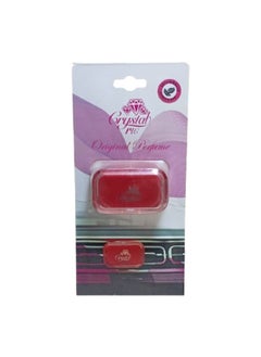 CRYSTAL Crystal Car Air Freshener, Gel Fragrance, Long Lasting, with Extra Refill (Strawberry) 