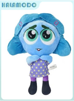 HALAMODO Inside Out Big - Eyed Moo Q - version Plush Toy - A Sweet and Thoughtful Item for Birthday Giving, Perfect for Decorating Bedroom, Living Room, and Desk Areas, and an Office Relaxation Essential 25cm  - Image 1