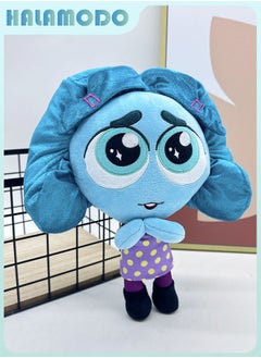 HALAMODO Inside Out Big - Eyed Moo Q - version Plush Toy - A Sweet and Thoughtful Item for Birthday Giving, Perfect for Decorating Bedroom, Living Room, and Desk Areas, and an Office Relaxation Essential 25cm  - Image 3