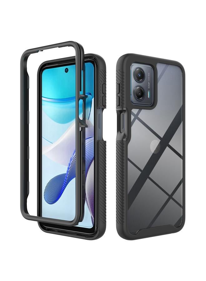 S-TOP Case For Motorola Moto G 5G 2023 Starry Sky Solid Color Shockproof TPU Clear PC Phone Case - Image 1