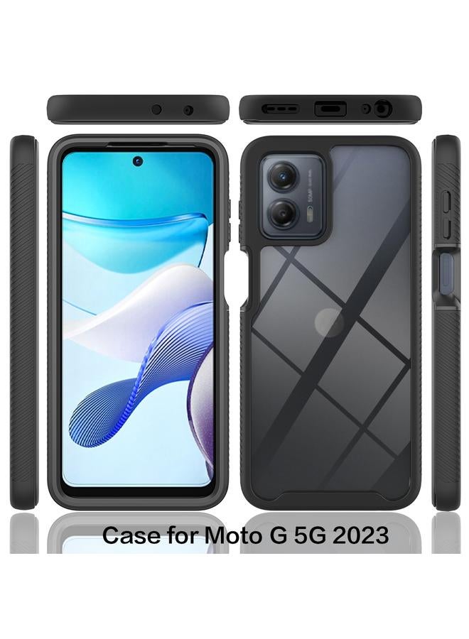 S-TOP Case For Motorola Moto G 5G 2023 Starry Sky Solid Color Shockproof TPU Clear PC Phone Case - Image 2