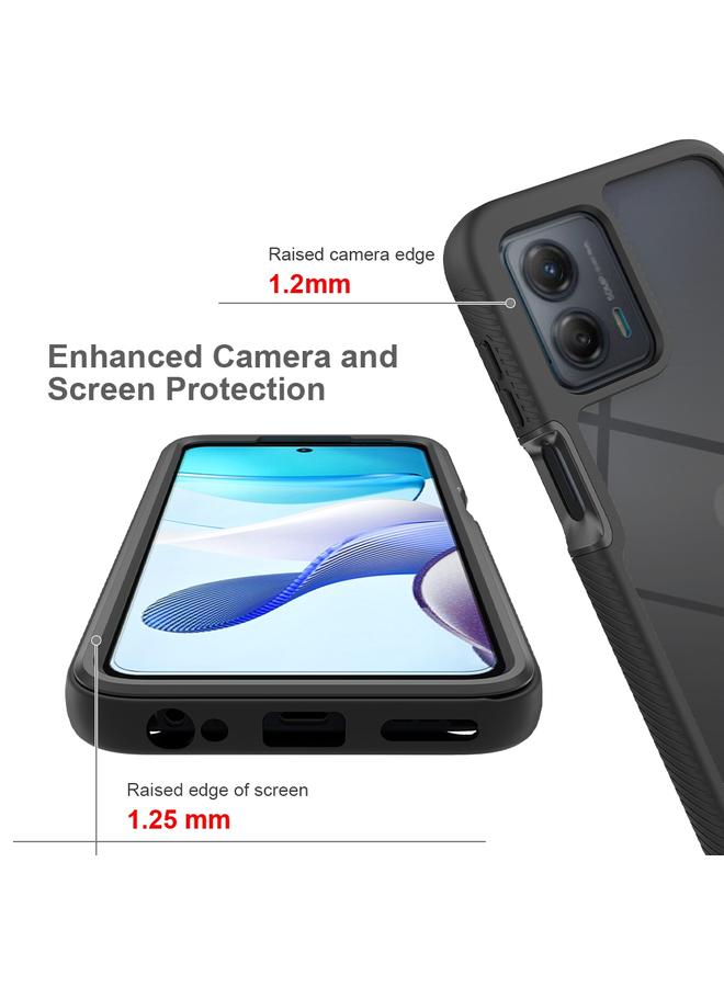 S-TOP Case For Motorola Moto G 5G 2023 Starry Sky Solid Color Shockproof TPU Clear PC Phone Case - Image 4