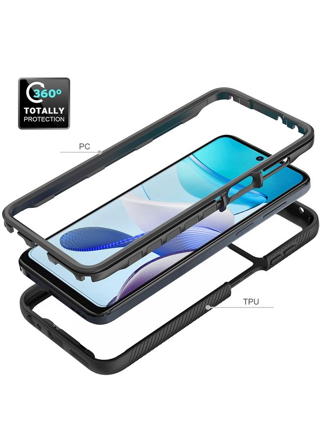 S-TOP Case For Motorola Moto G 5G 2023 Starry Sky Solid Color Shockproof TPU Clear PC Phone Case - Image 5