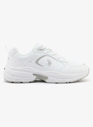 أحذية رياضية نسائية بيضاء من U.S. Polo Assn. ROX GLB 6FX – أحذية منصة أنيقة للاستخدام اليومي للنساء - view 2