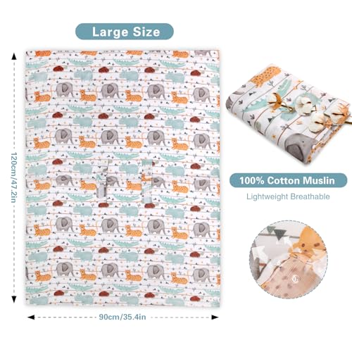 Metplus Muslin Carseat Cover for Babies,Breathable Infant Carseat Cover Lightweight Baby Carrier Cover for Girls Boys, Fit Spring Summer/Hot Days/Warm Weather - Image 3