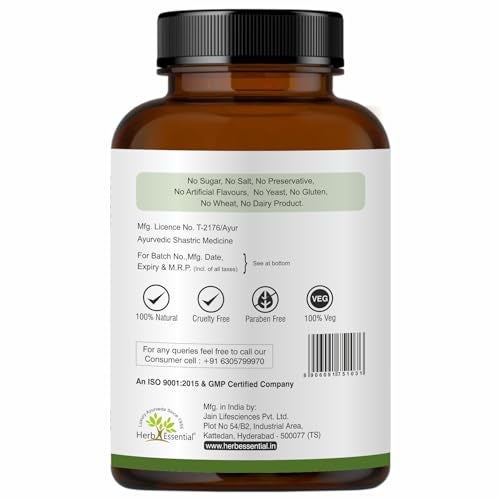 Herb Essential Brahmi Tablets 60 Count (Pack of 2) | Brahmi Tablets for Memory & Brain Health | Ayurvedic Herbal Supplement for Focus, Concentration & Stress Support | Natural Adaptogenic Formula - Image 3