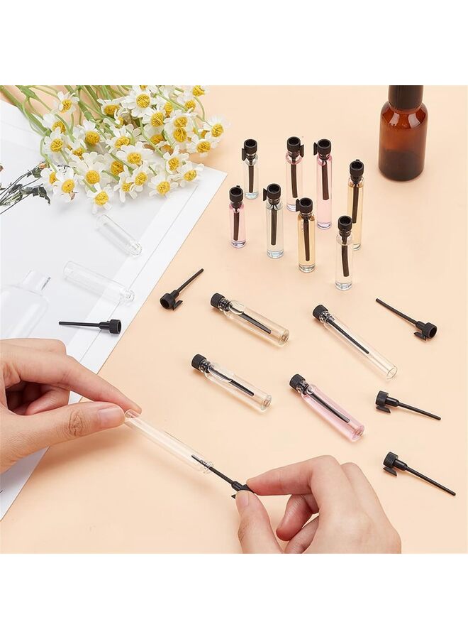 150 perfume sample bottles, leak-proof, 1ml, 2ml, 3ml mini empty perfume bottles, glass bottles with caps, suitable for essential oils, aromatherapy, body oils (white). - Image 4