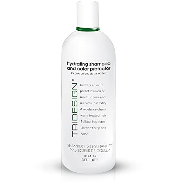 TRIDESIGN Hydrating Shampoo for Color Treated Hair, Sulfate and Paraben Free Color Care Treatment, Concentrated Hair Color Shampoo, Gently Cleanses -33.8 Fluid Ounce - Image 1