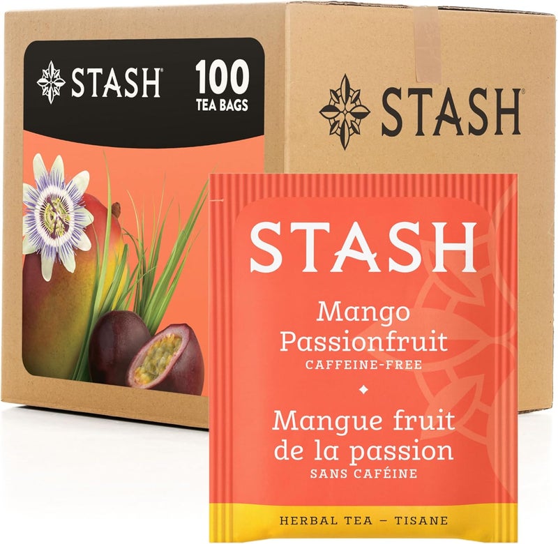 Stash Tea Mango Passionfruit Herbal Tea - 100 Tea Bags - Image 1