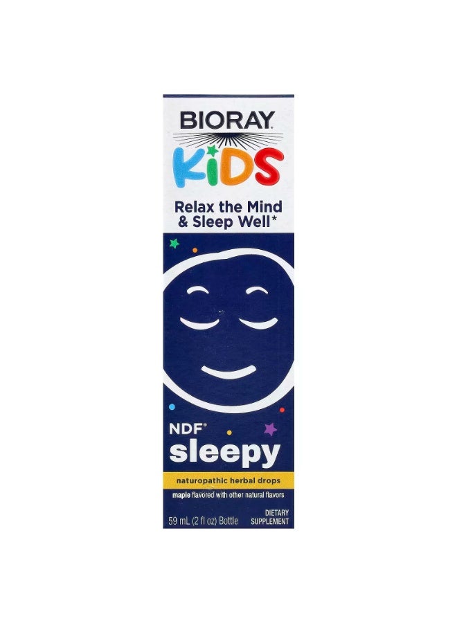 BIORAY Kids, NDF® Sleepy, Maple, Alcohol Free, 2 fl oz (59 ml) - Image 2