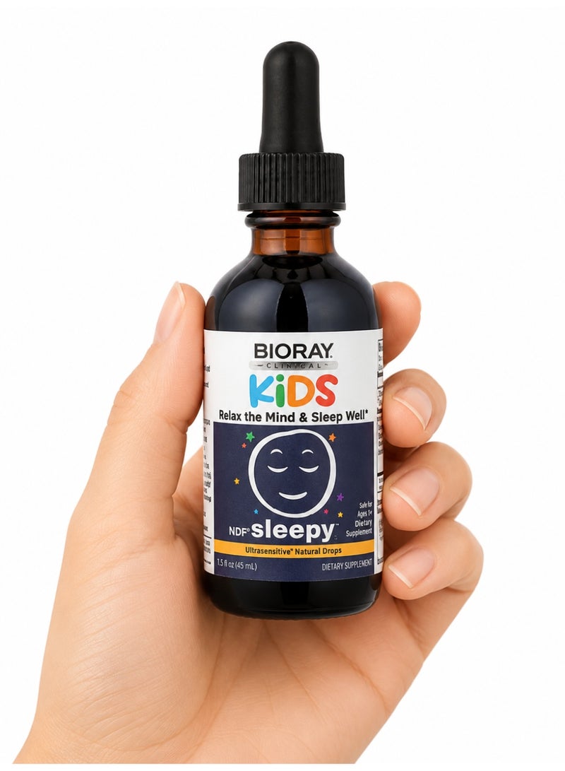 بيوراي مشروب للأطفال، NDF® Sleepy، بنكهة القيقب، خالٍ من الكحول، 2 أونصة سائلة (59 مل) - Image 3