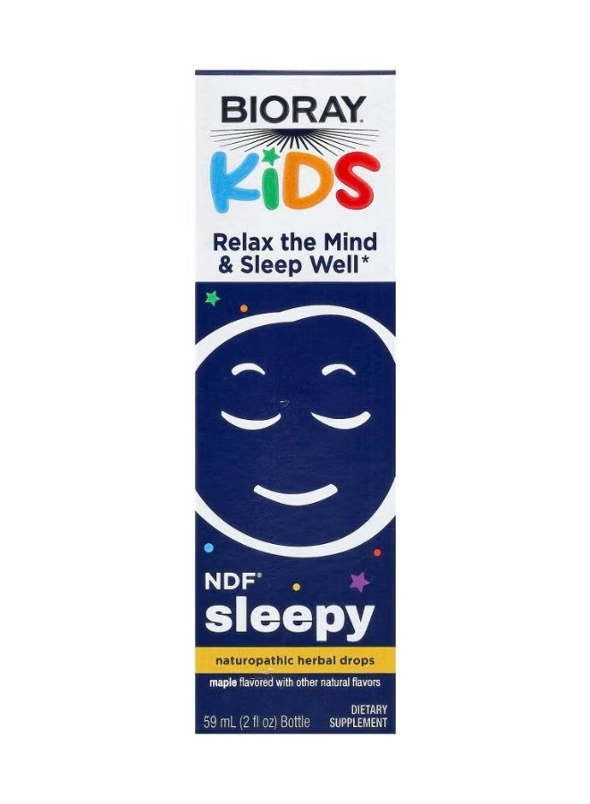 بيوراي مشروب للأطفال، NDF® Sleepy، بنكهة القيقب، خالٍ من الكحول، 2 أونصة سائلة (59 مل) - Image 1