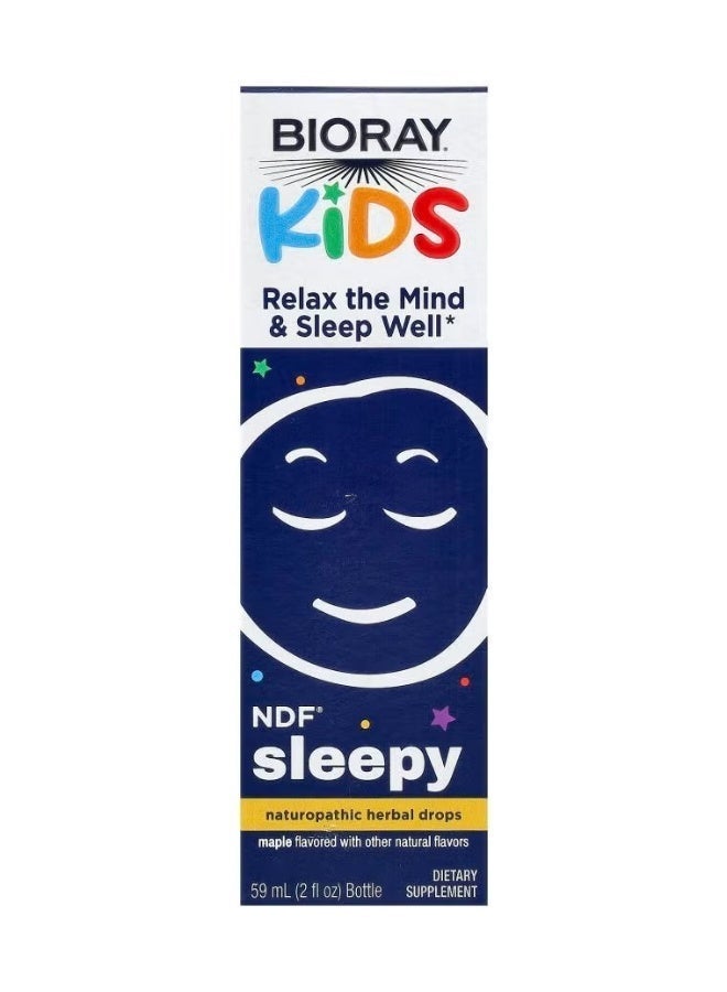 BIORAY Kids, NDF® Sleepy, Maple, Alcohol Free, 2 fl oz (59 ml) - Image 3