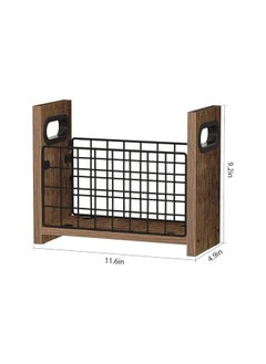 The Bros Magazine Holder, Magazine Rack for Desktop and Home Office, Farmhouse File Storage Basket for Letters, Magazines, Books, Newspapers  - Image 2